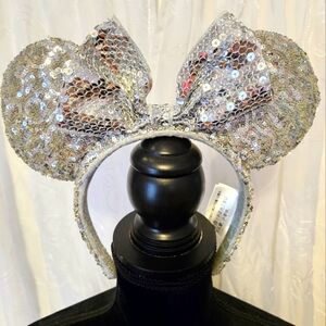 Silver Sequins Disney Mouse Ears